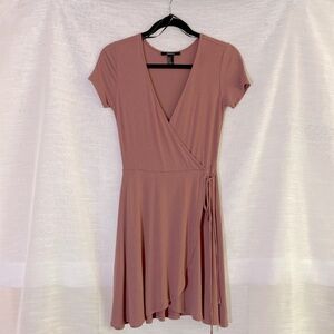 Forever 21 Old Rose Short Sleeve Mini A-Line Dress